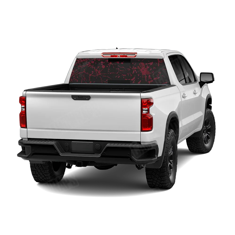 Bloodbath Black Rear Window Graphics