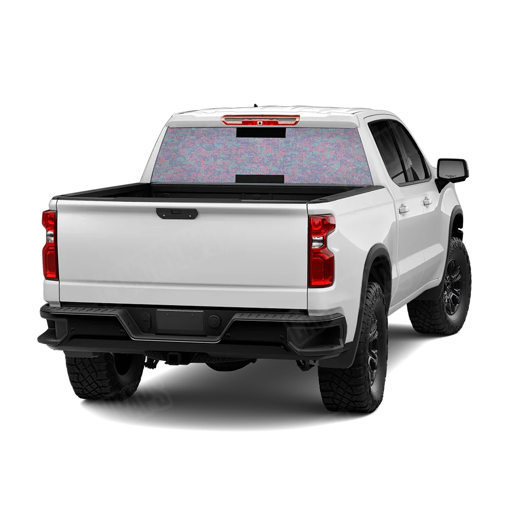 Digital Cotton Candy Rear Window Graphics