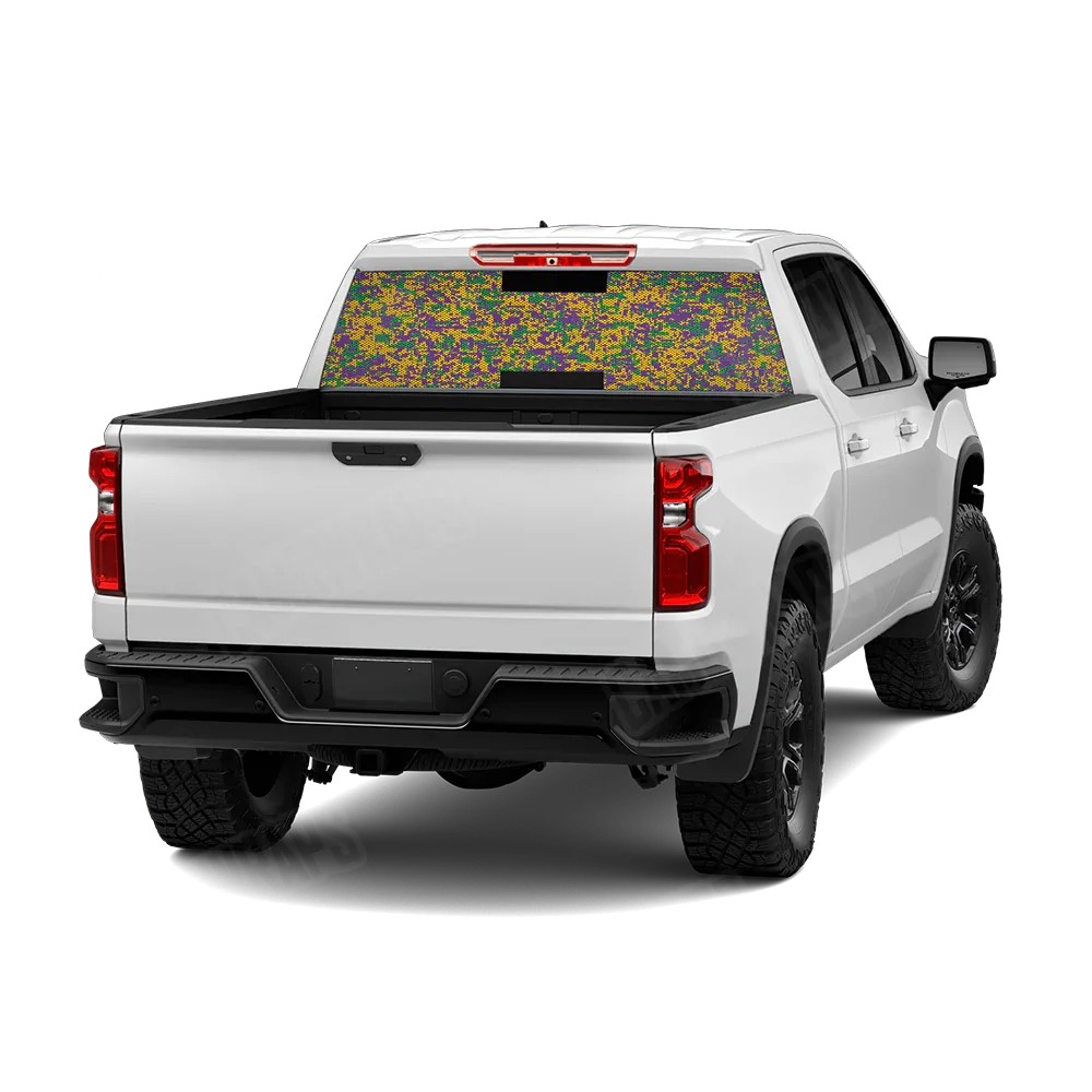 Digital Mardi Gras Rear Window Graphics