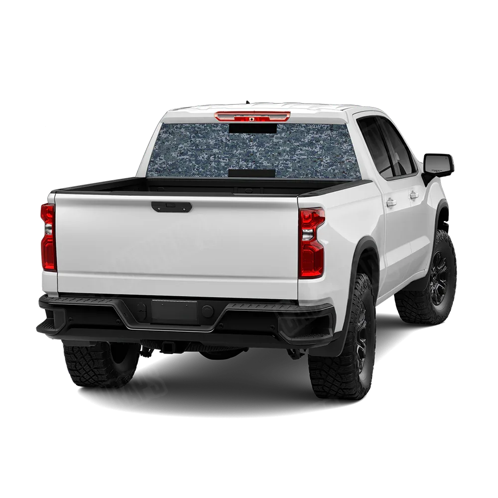 Digital Navy Rear Window Graphics