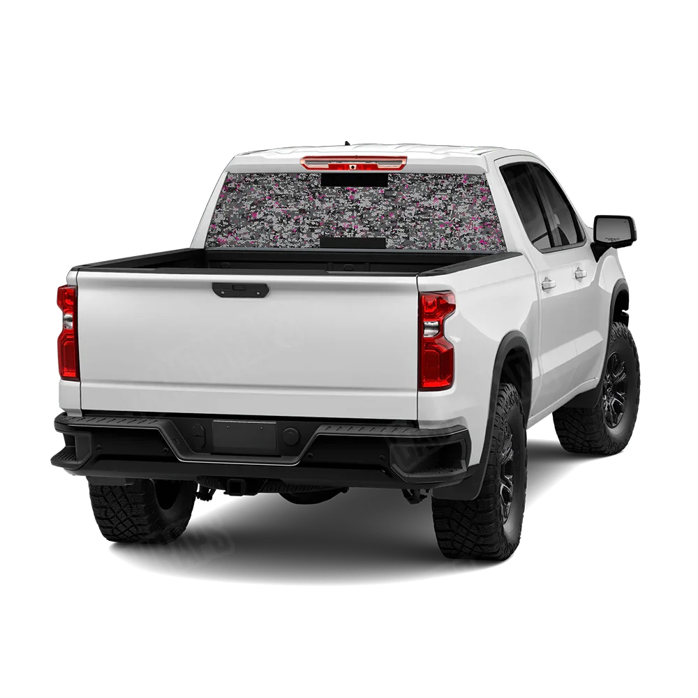 Digital Urban Magenta Rear Window Graphics