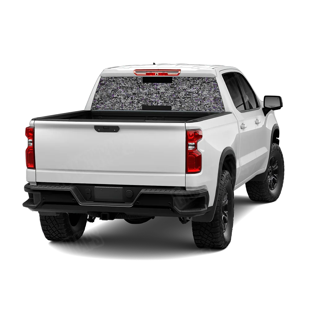 Digital Urban Purple Rear Window Graphics