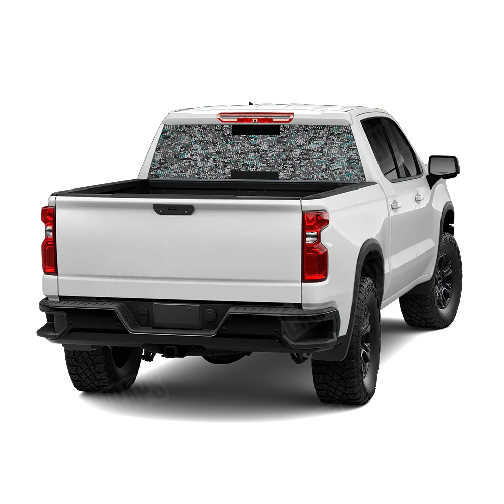 Digital Urban Tiffany Blue Rear Window Graphics