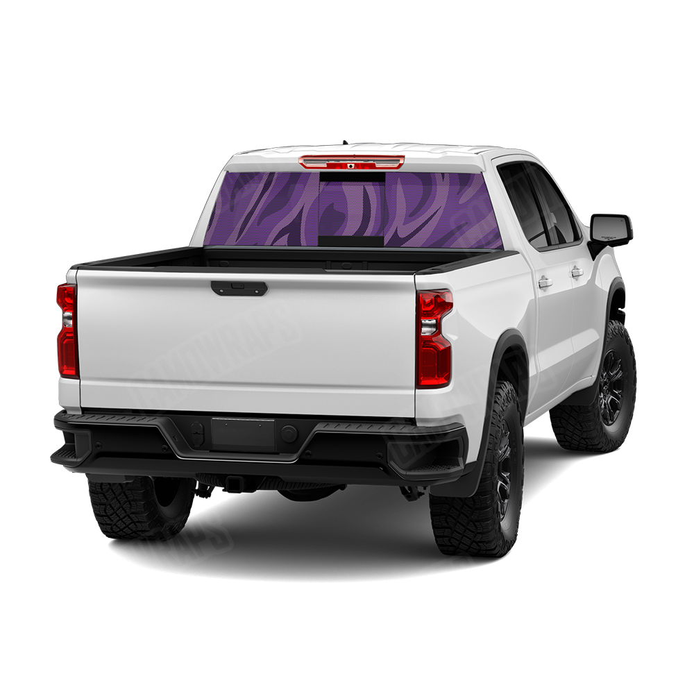 Fun Stripe Elite Purple Rear Window Graphics