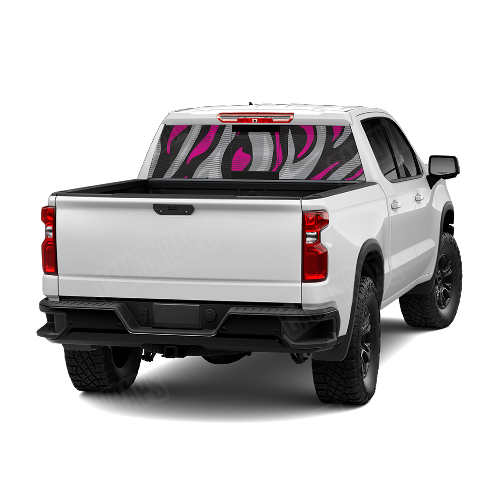 Fun Stripe Magenta Tiger Rear Window Graphics