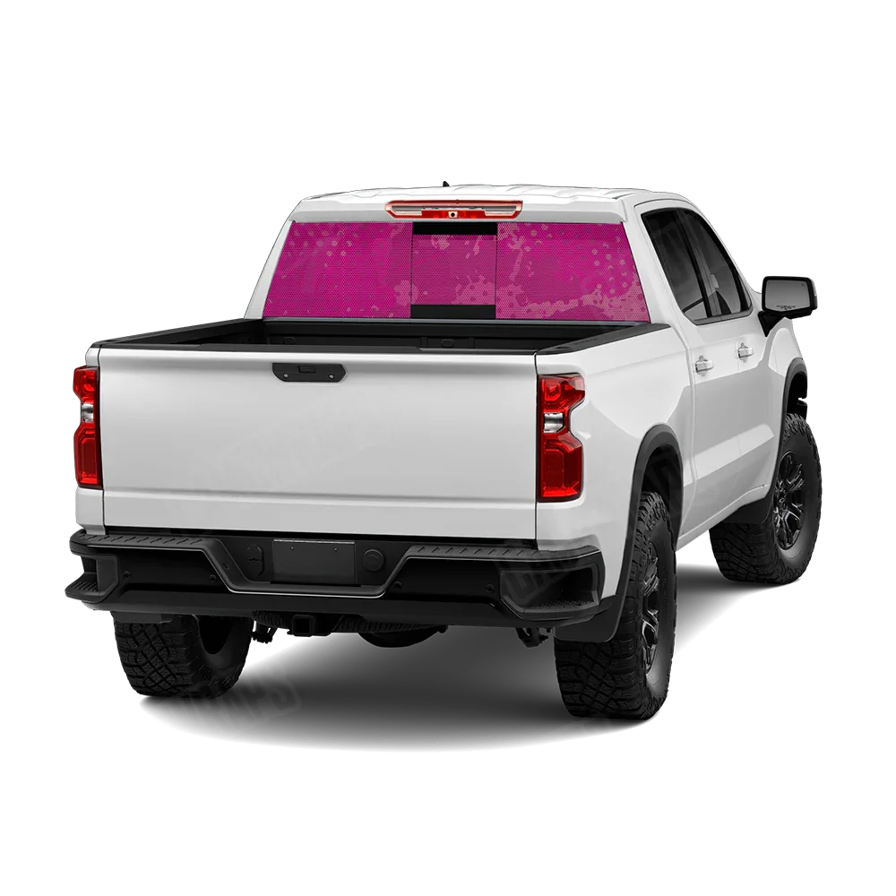 Halftone Splatter Elite Magenta Rear Window Graphics