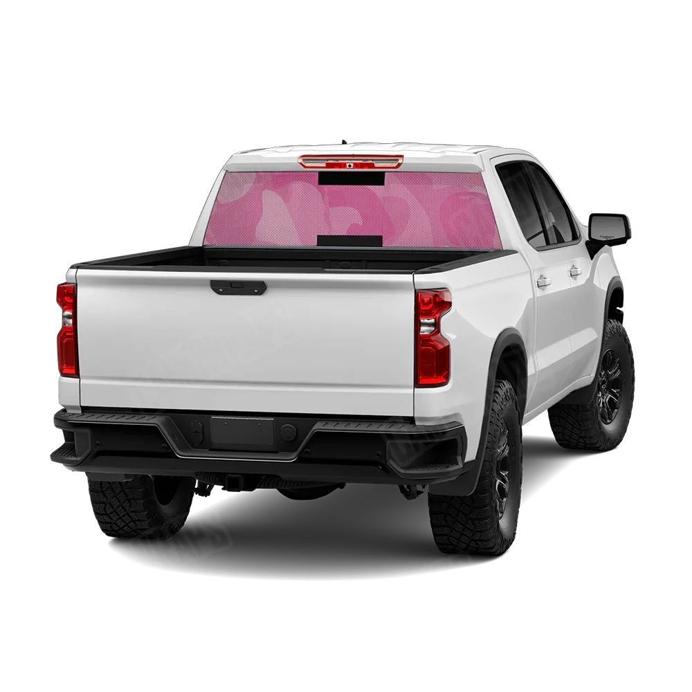 Ragged Elite Pink Rear Window Graphics