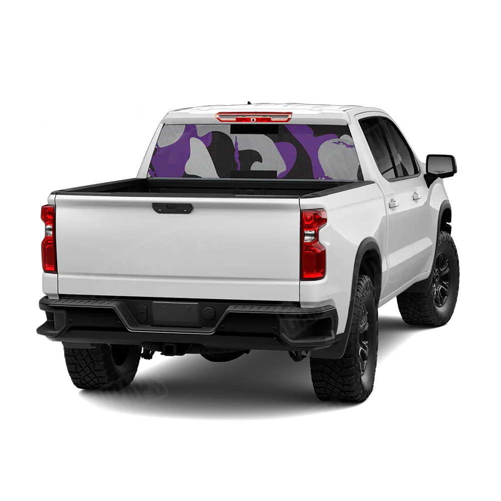 Ragged Purple Tiger Rear Window Graphics