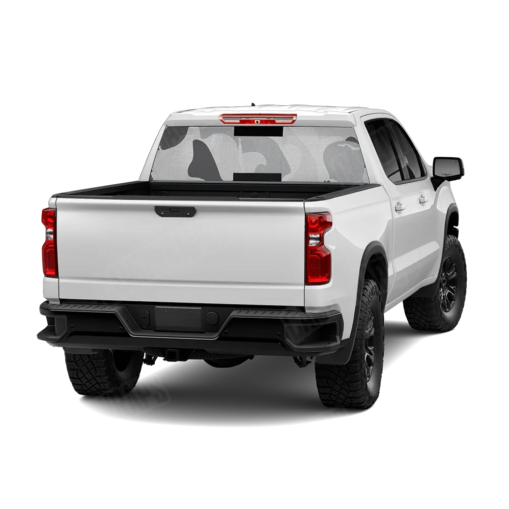 Ragged Snow Rear Window Graphics