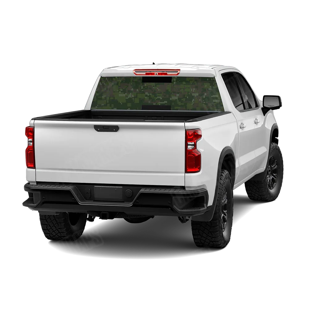 Digital Army Dark Green Rear Window Graphics