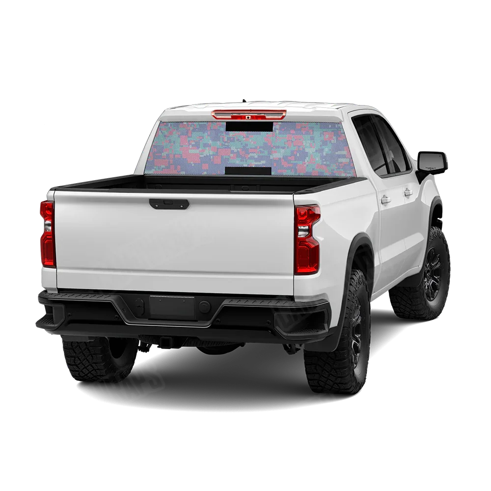 Digital Cotton Candy Rear Window Graphics