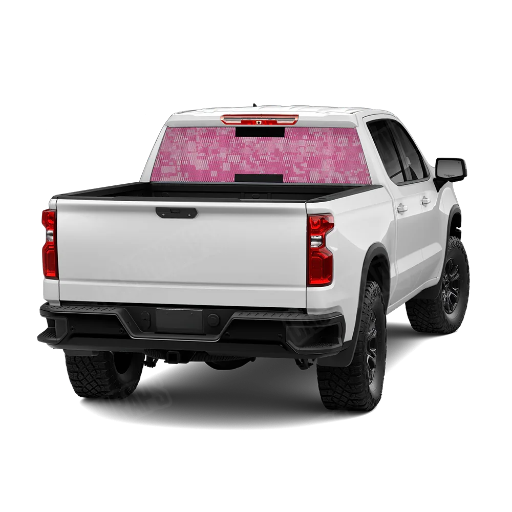 Digital Elite Pink Rear Window Graphics