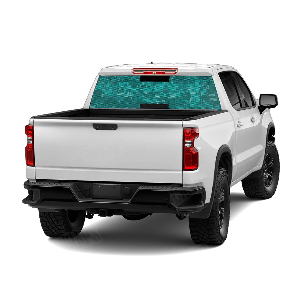 Digital Elite Tiffany Blue Rear Window Graphics