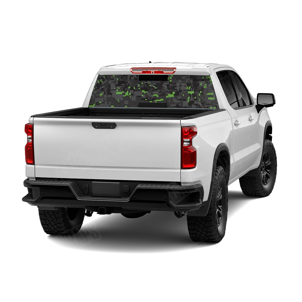 Digital Metro Green Rear Window Graphics