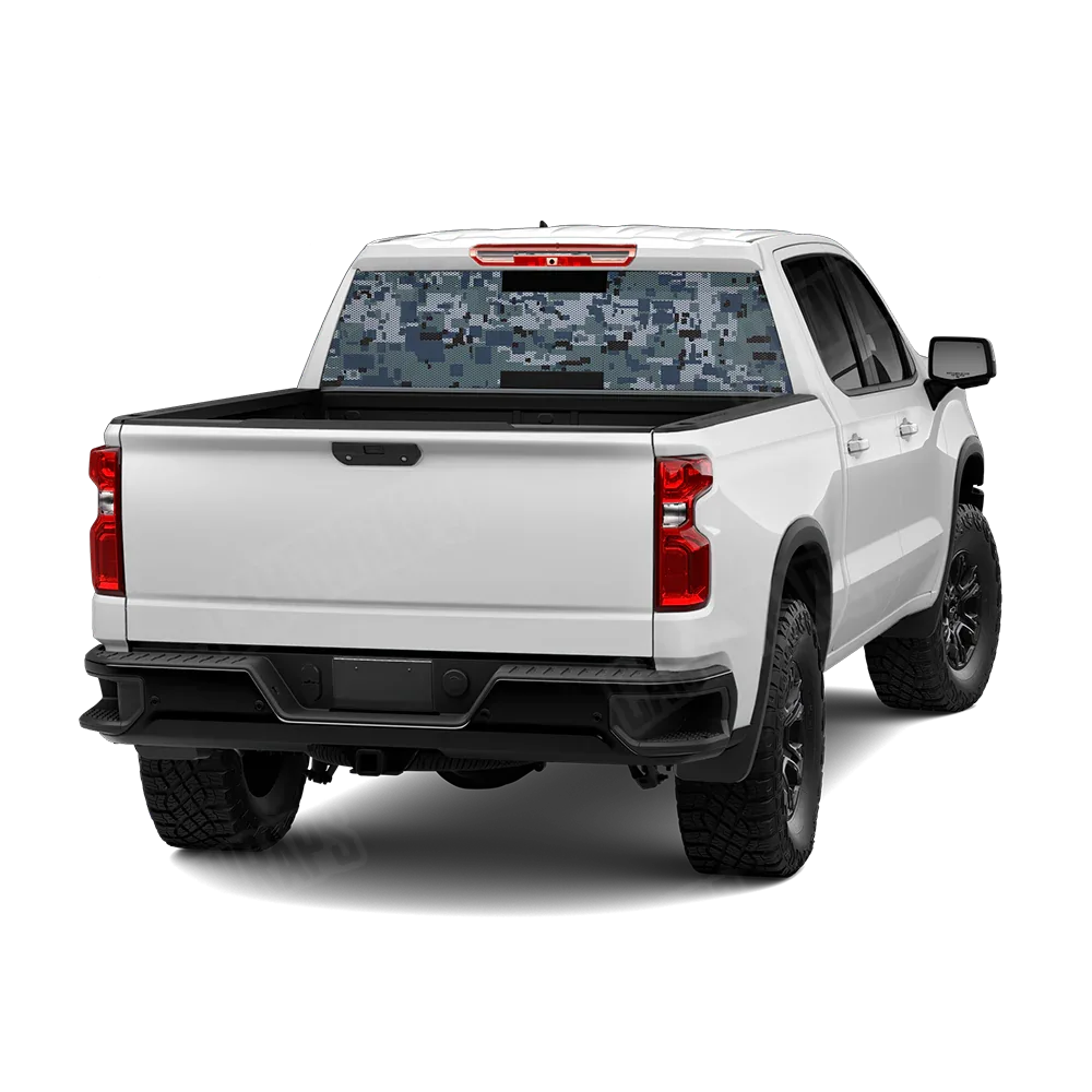 Digital Navy Rear Window Graphics