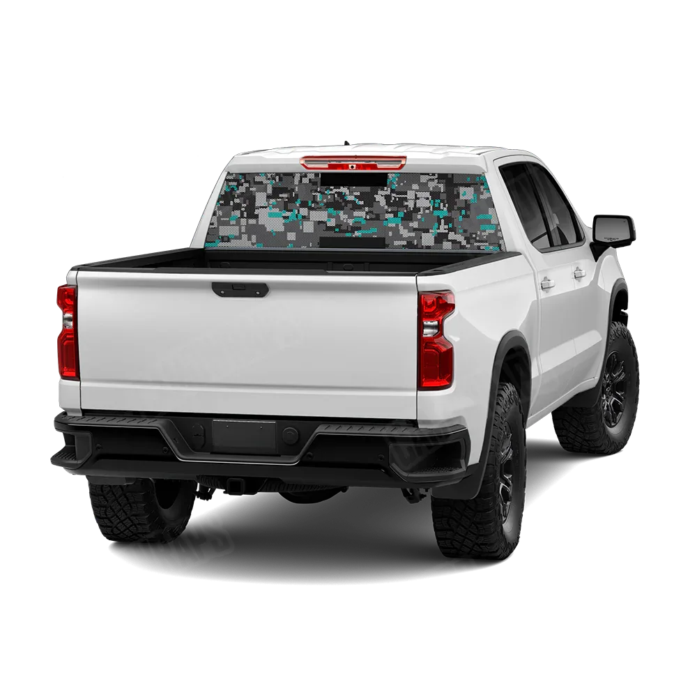 Digital Urban Tiffany Blue Rear Window Graphics