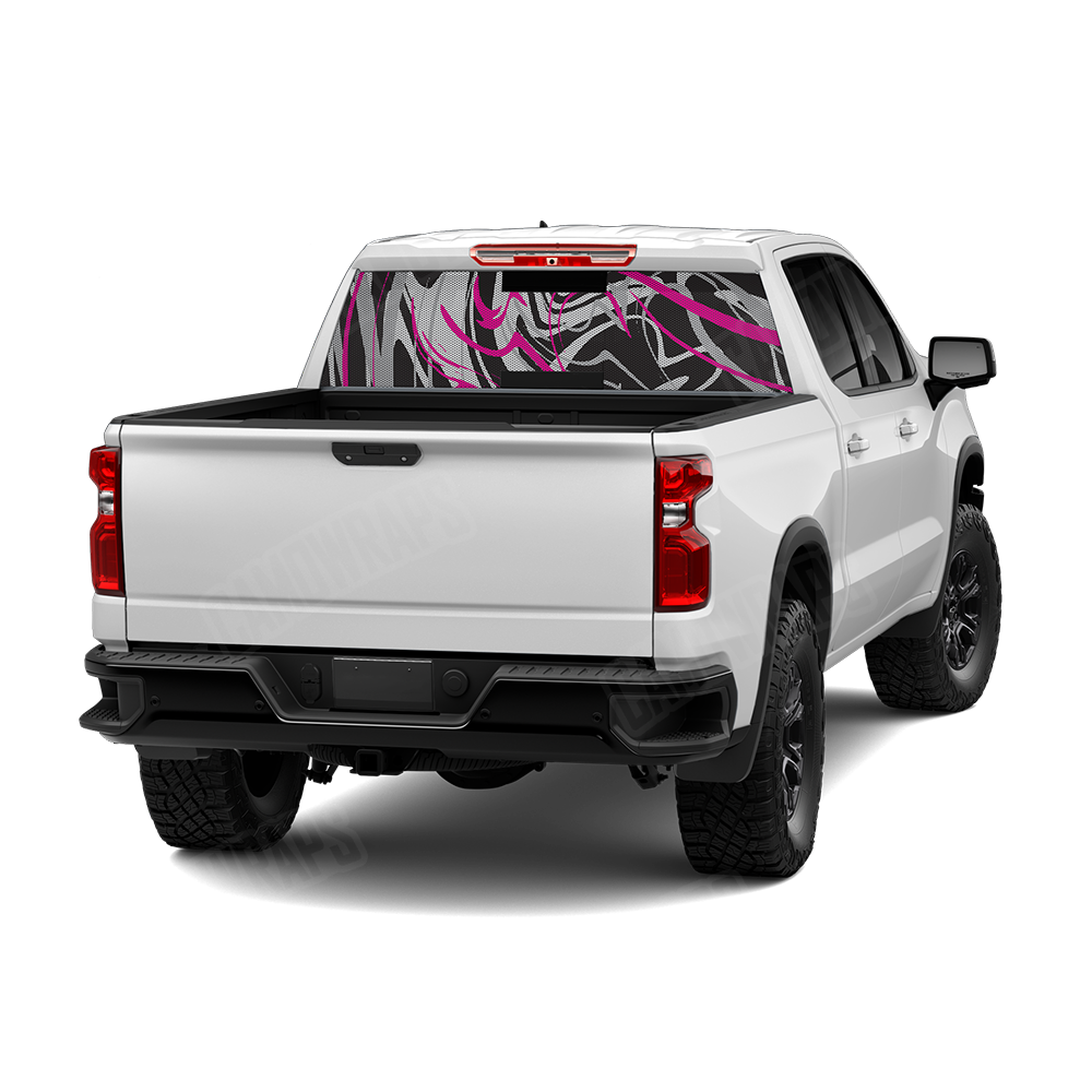 Liquid Smoke Magenta Tiger Rear Window Graphics