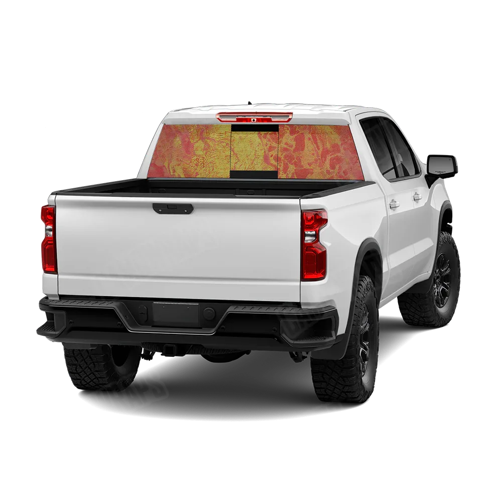 Realtree WAV3 Solar Blaze Rear Window Graphics