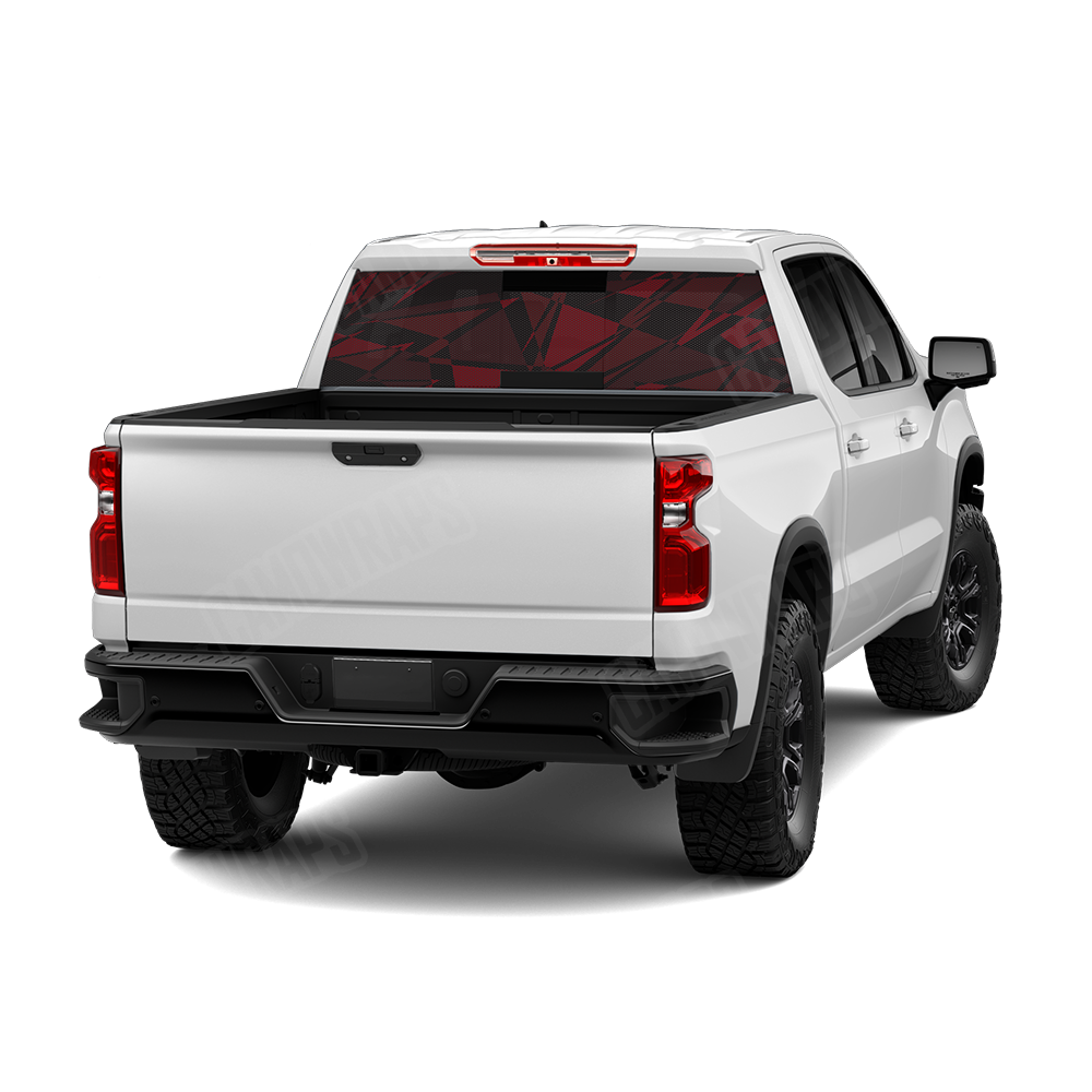 Sharp Vampire Red Rear Window Graphics