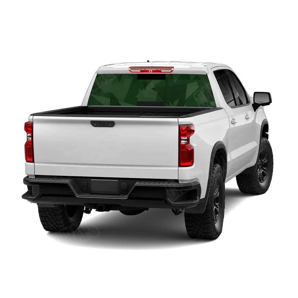 Shattered Elite Green Rear Window Graphics