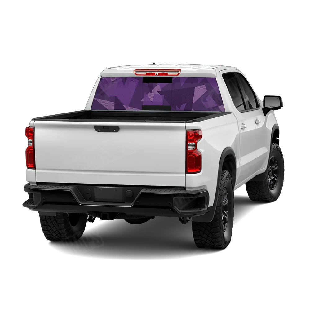 Shattered Elite Purple Rear Window Graphics