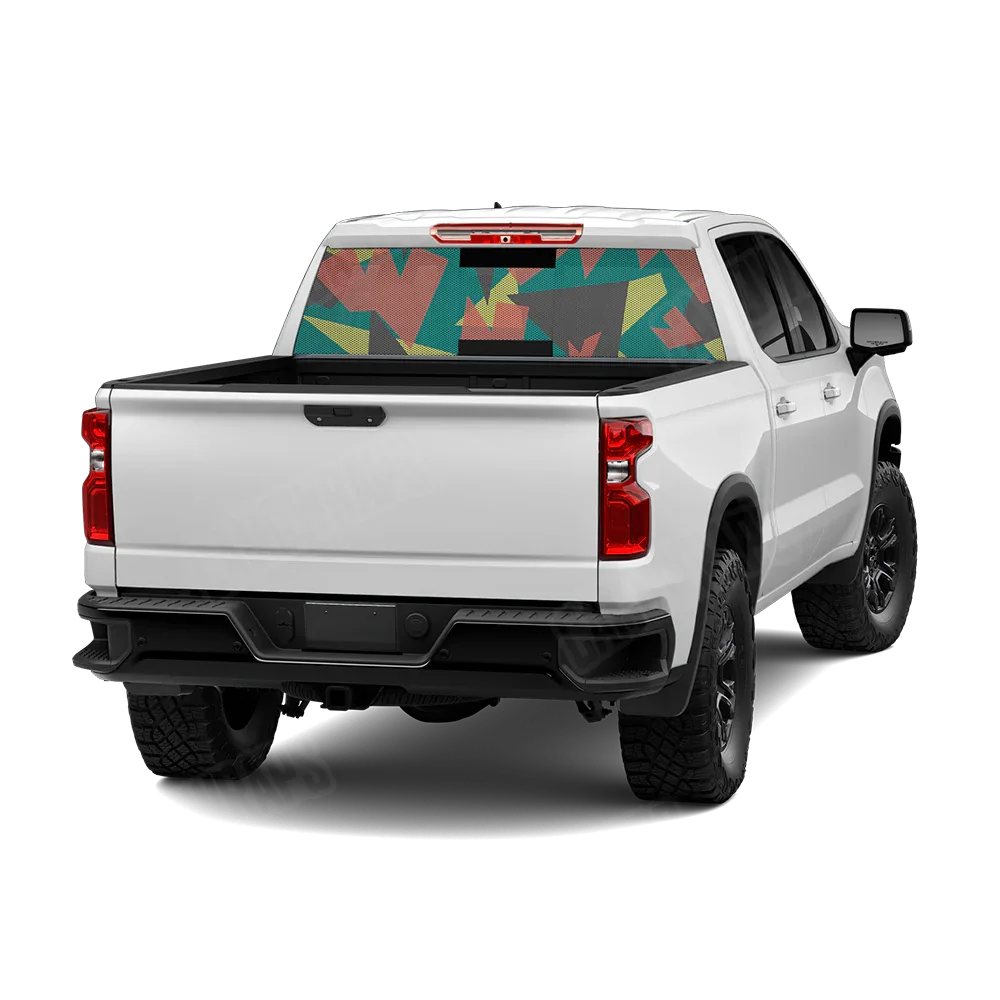 Shattered Fiesta Rear Window Graphics