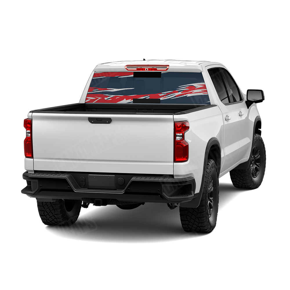 Shredded America Rear Window Graphics