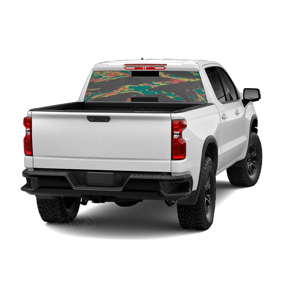Vietnam Tiger Stripe Fiesta Rear Window Graphics
