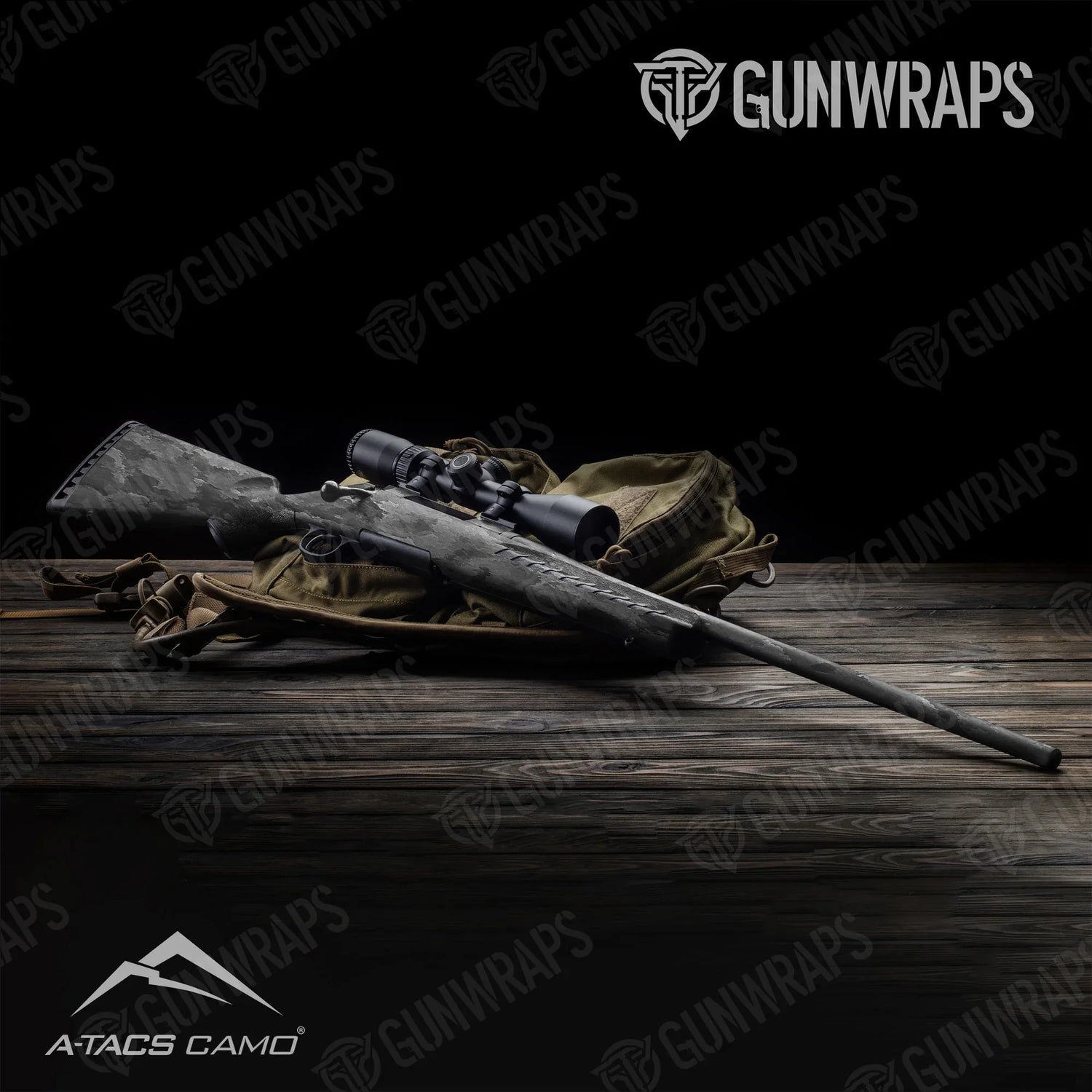 A-TACS Ghost Rifle Gun Skin Vinyl Wraps