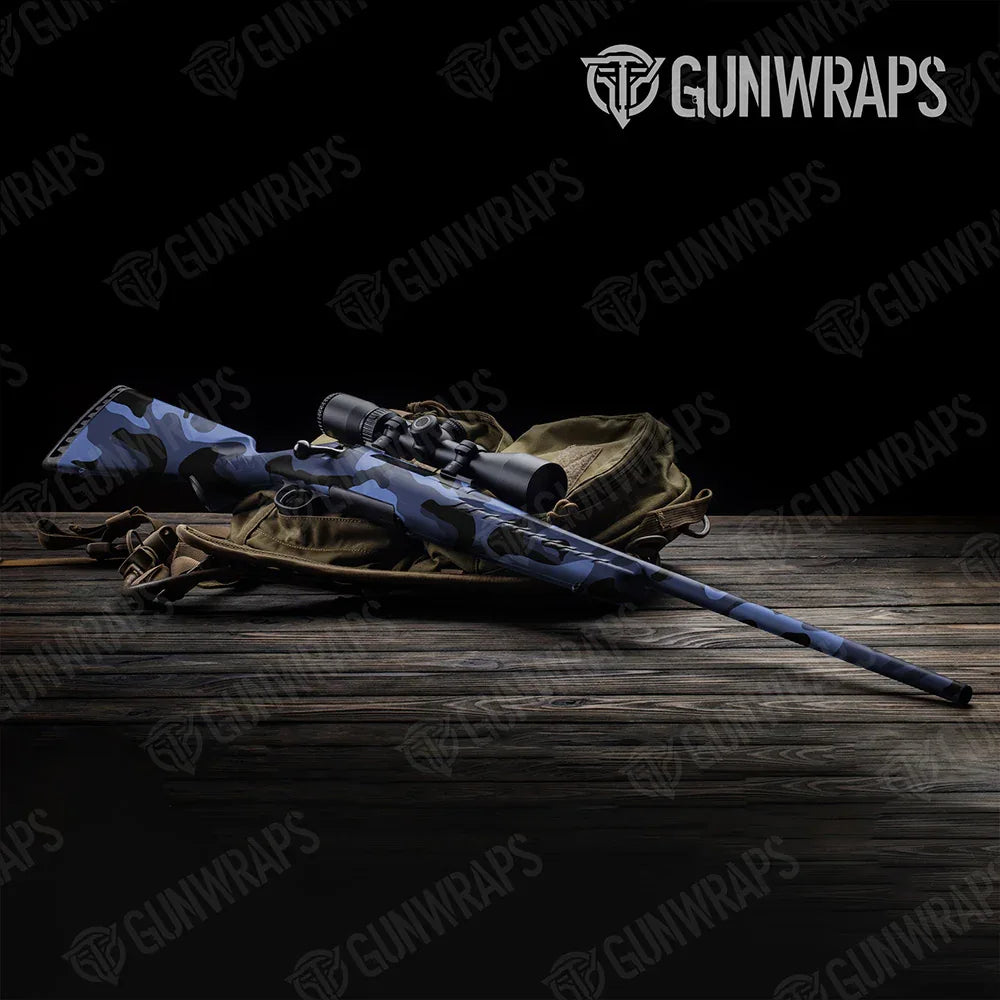 Classic Blue Midnight Rifle Gun Skin Vinyl Wraps