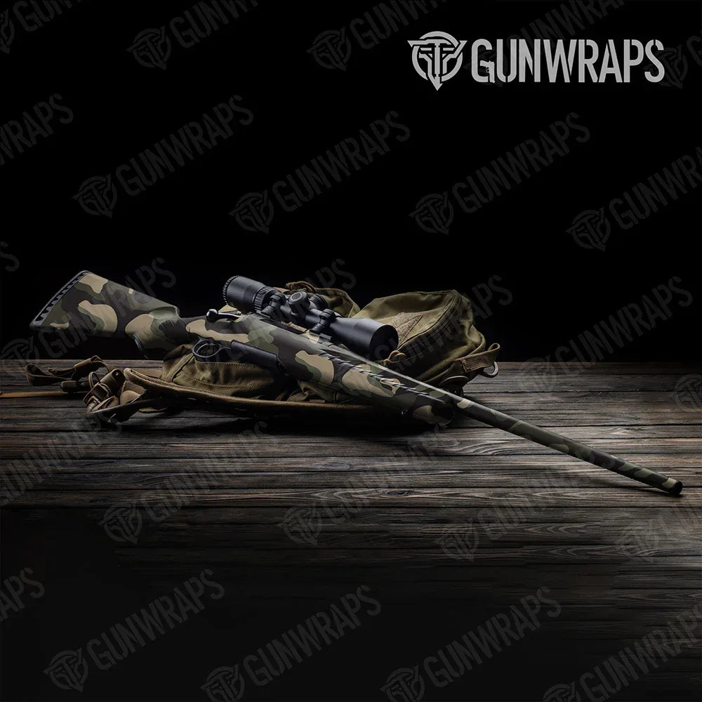 Classic Militant Green Rifle Gun Skin Vinyl Wraps