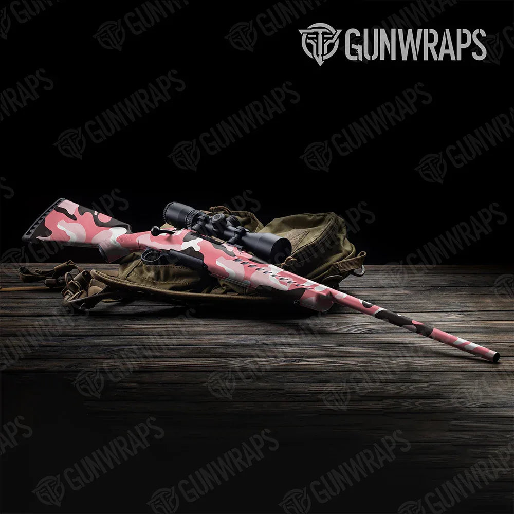 Classic Pink Rifle Gun Skin Vinyl Wraps