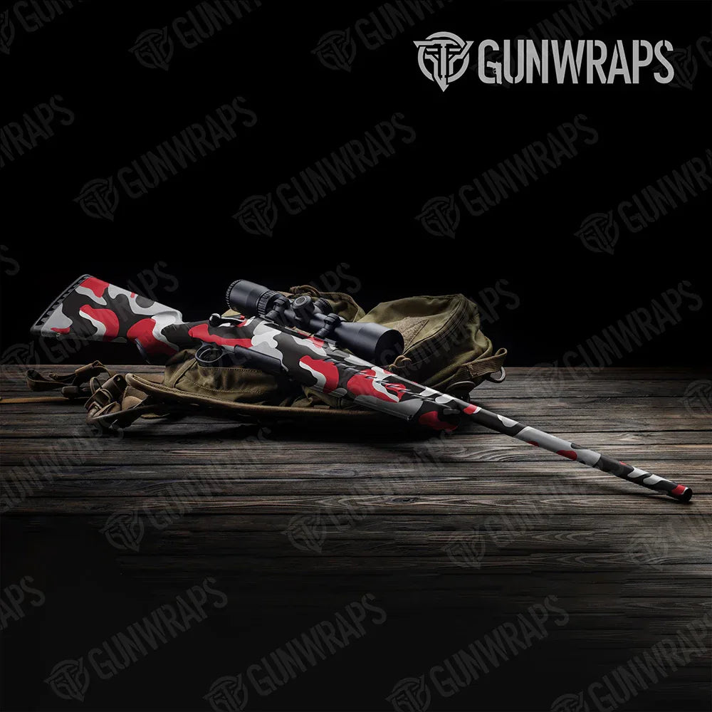 Classic Red Tiger Rifle Gun Skin Vinyl Wraps