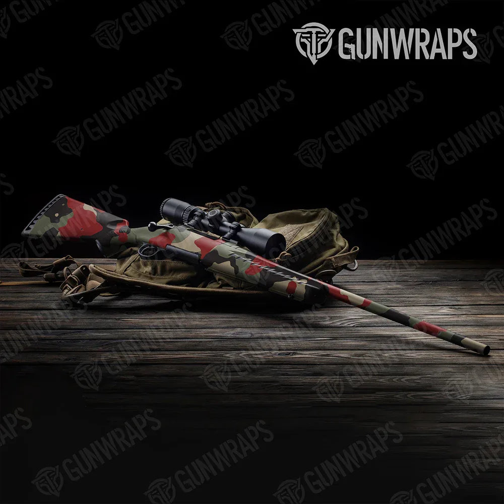 Cumulus Militant Red Rifle Gun Skin Vinyl Wraps