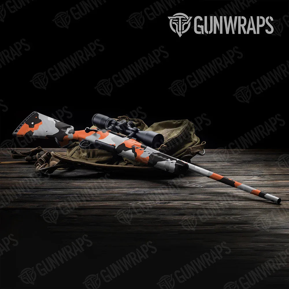 Cumulus Orange Tiger Rifle Gun Skin Vinyl Wraps