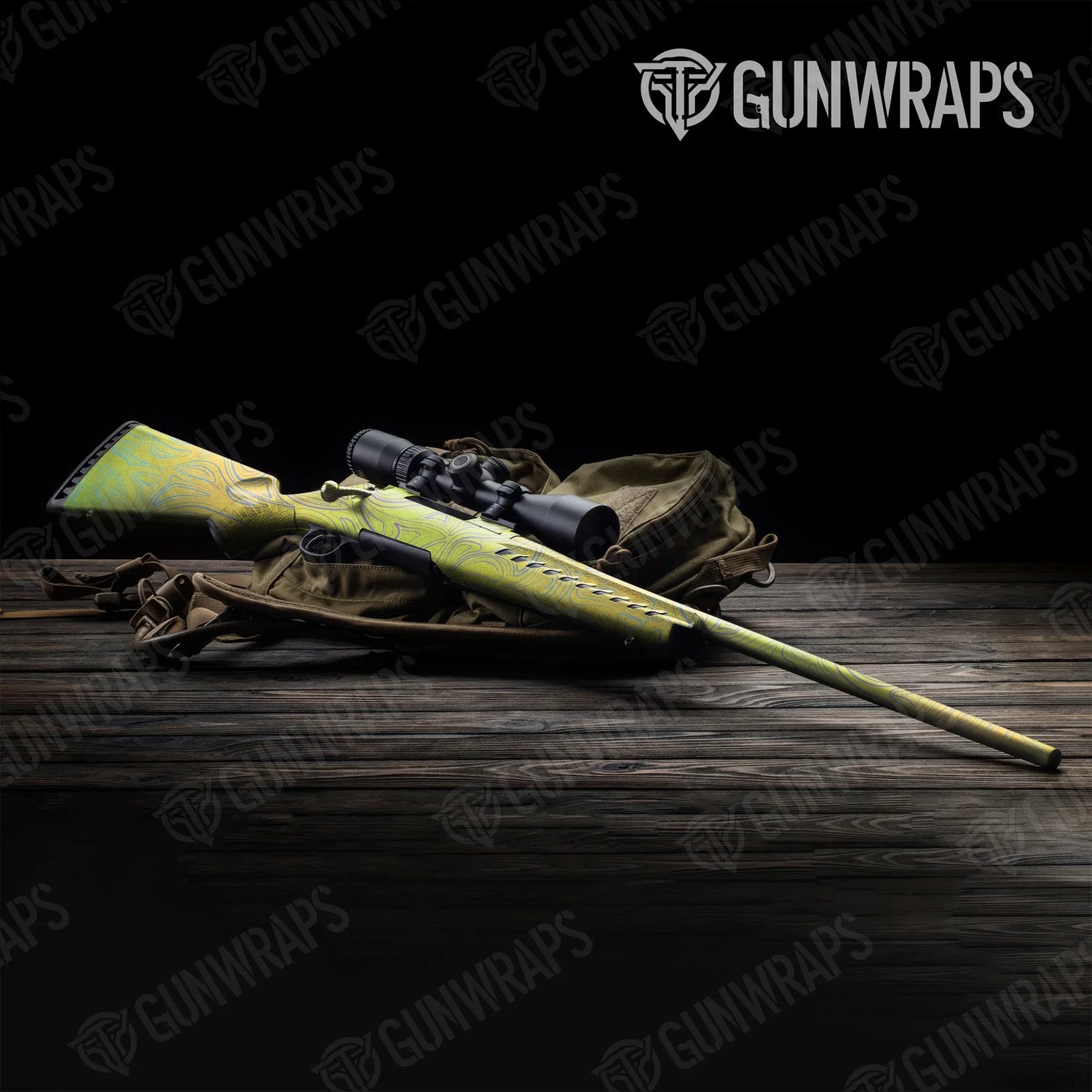 Damascus Carnival Rifle Gun Skin Vinyl Wraps