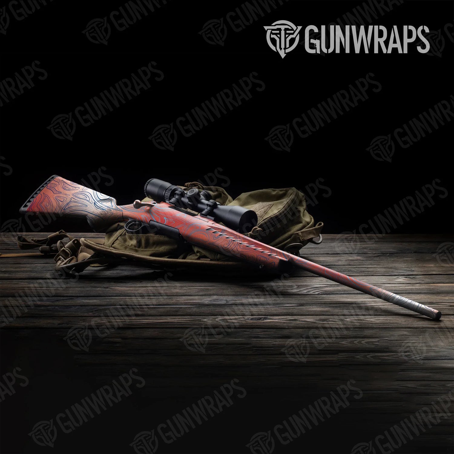 Damascus Patriot Rifle Gun Skin Vinyl Wraps