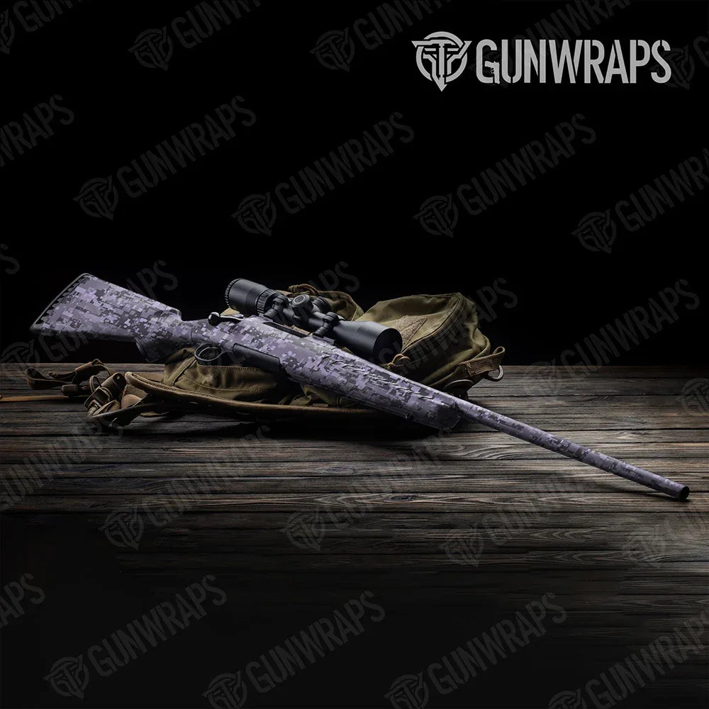 Digital Lilac Rifle Gun Skin Vinyl Wraps