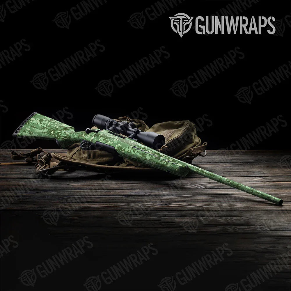 Digital Pistachio Rifle Gun Skin Vinyl Wraps