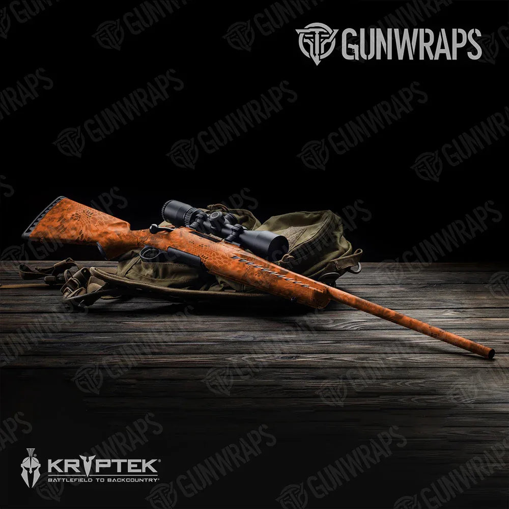 Kryptek Orange Rifle Gun Skin Vinyl Wraps
