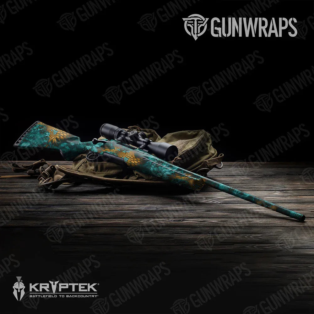 Kryptek Turquoise Rifle Gun Skin Vinyl Wraps