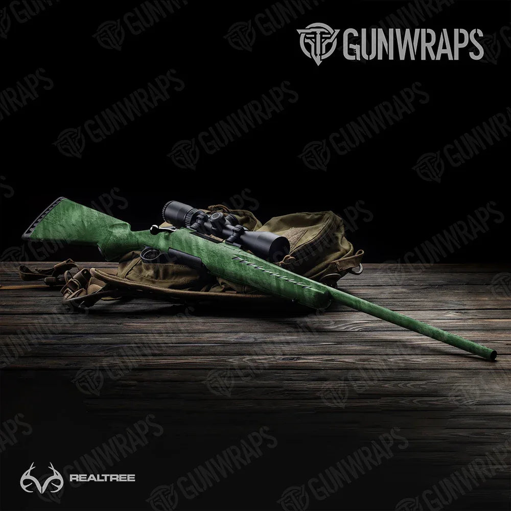 Realtree Fishing Green Rifle Gun Skin Vinyl Wraps