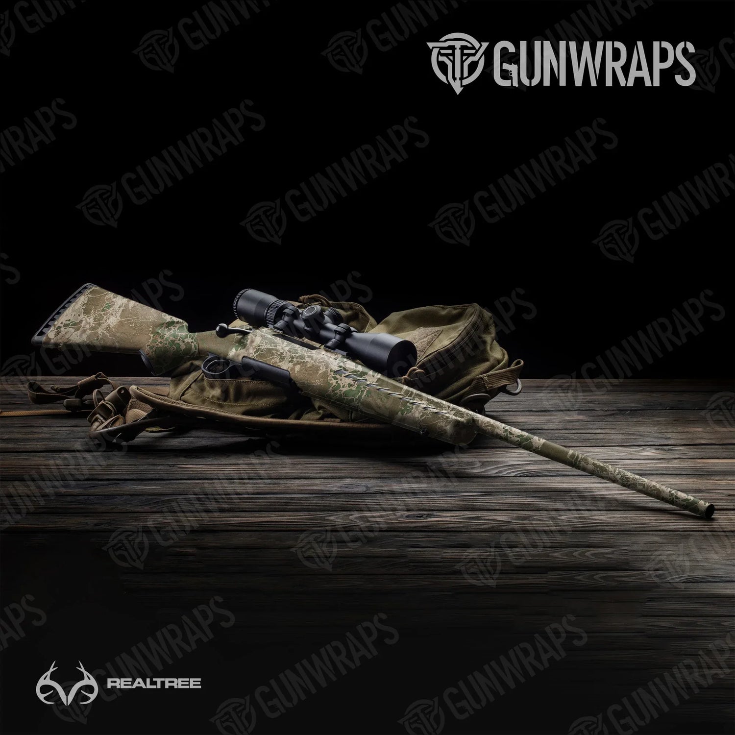 Realtree WAV3 Hillside Rifle Gun Skin Vinyl Wraps