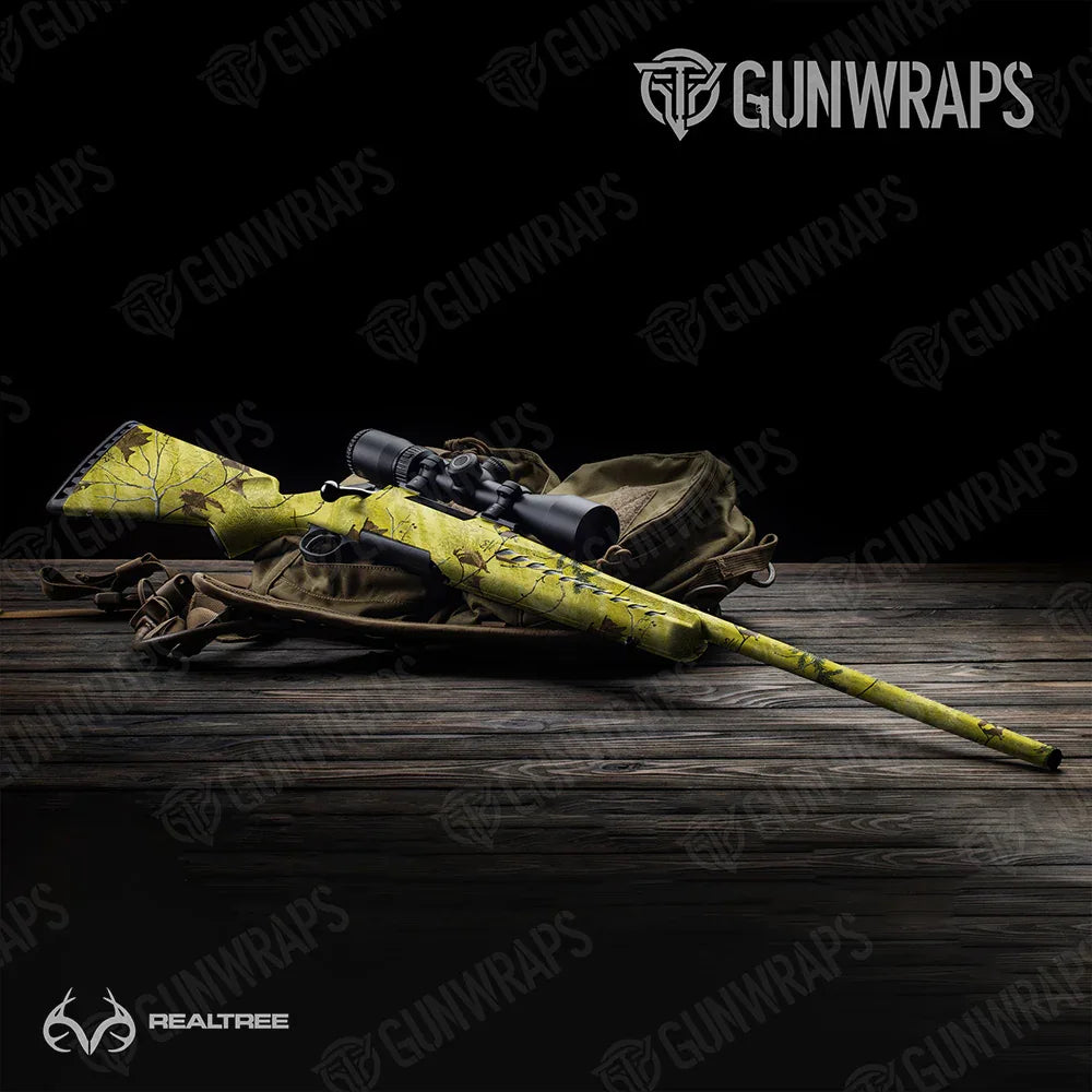 Realtree XTRA Colors Yellow Rifle Gun Skin Vinyl Wraps