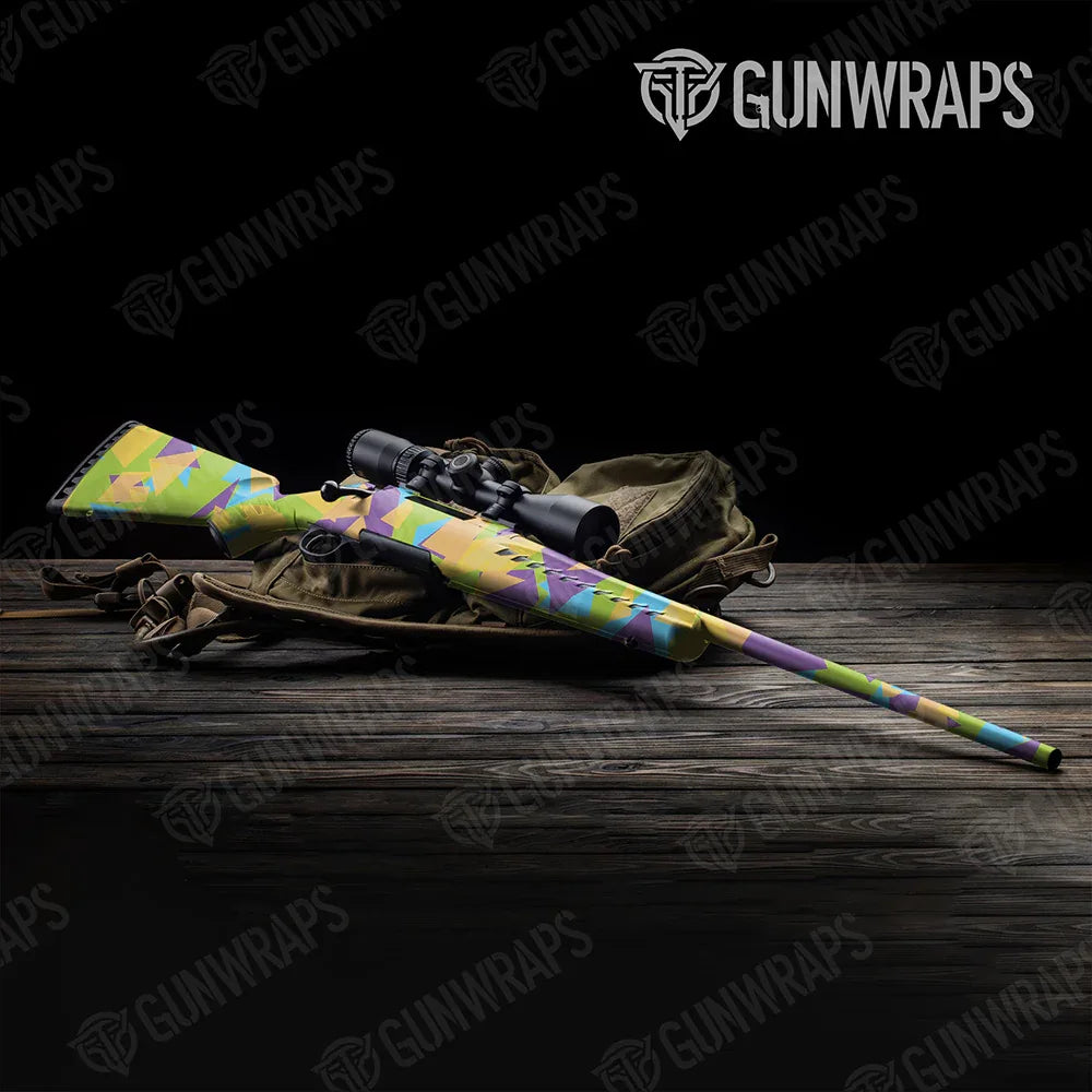 Shattered Carnival Rifle Gun Skin Vinyl Wraps