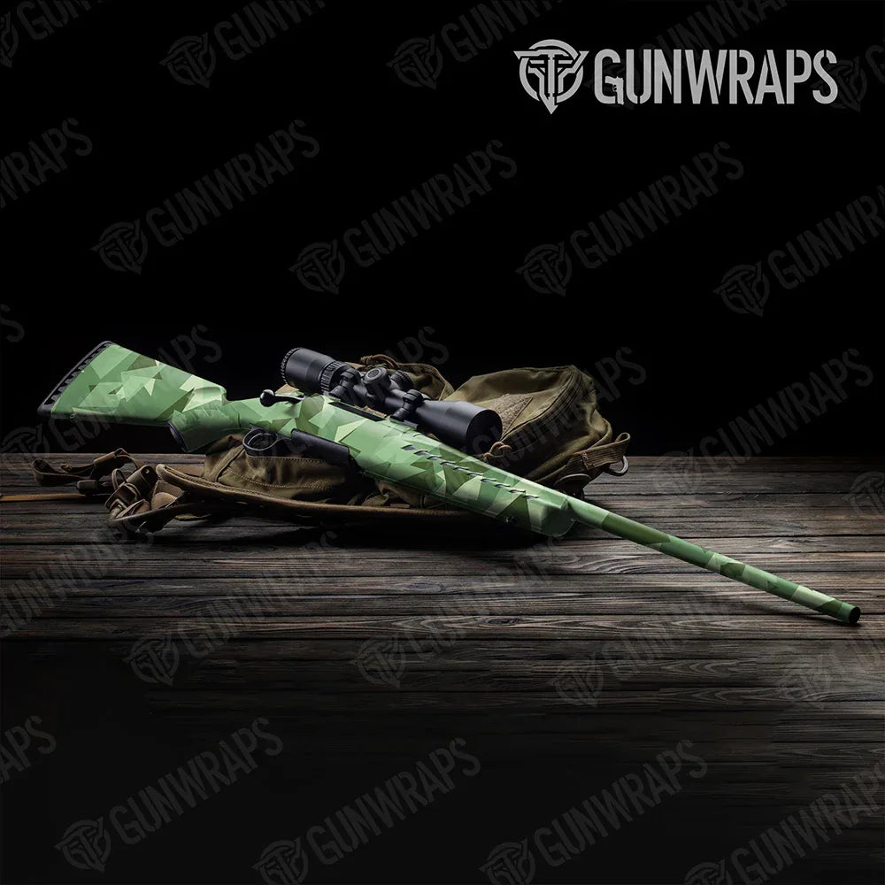 Shattered Pistachio Rifle Gun Skin Vinyl Wraps