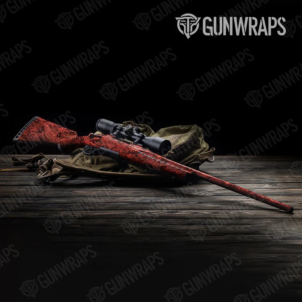 Toadaflage Red Rifle Gun Skin Vinyl Wraps