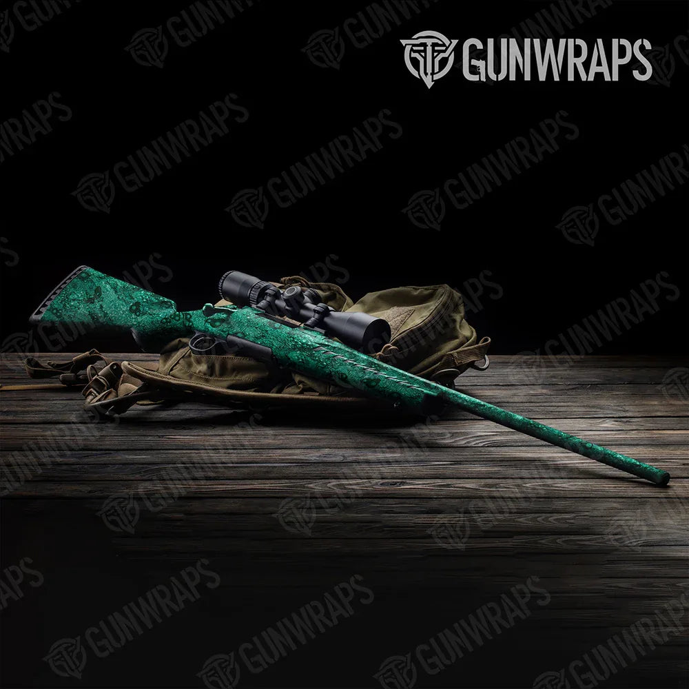 Toadaflage Teal Rifle Gun Skin Vinyl Wraps