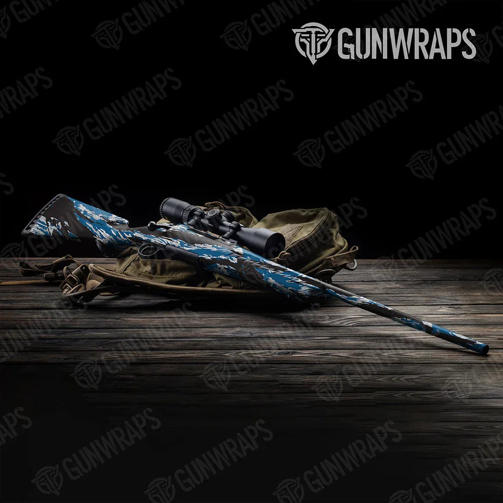 Vietnam Tiger Stripe Blue Tiger Rifle Gun Skin Vinyl Wraps