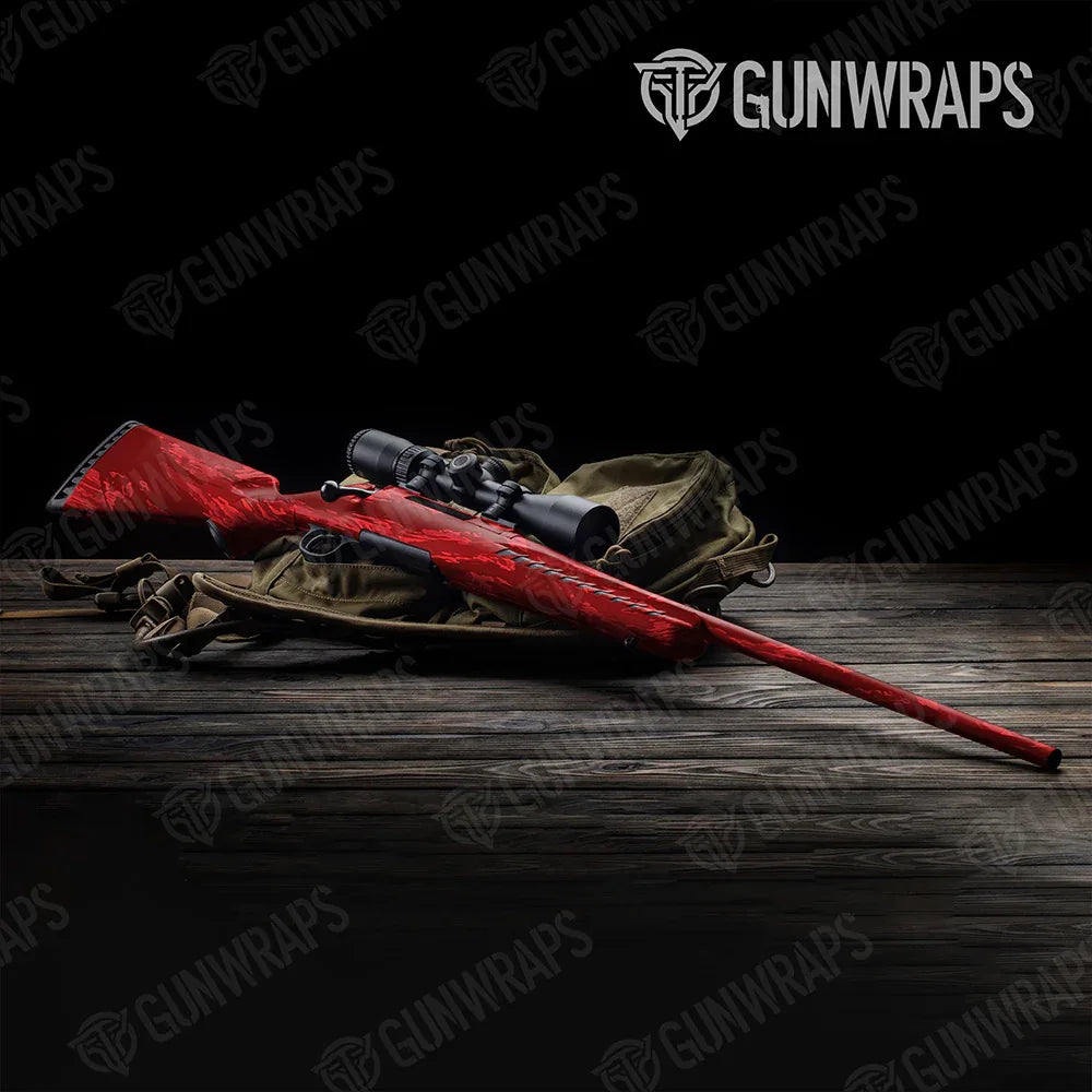 Vietnam Tiger Stripe Elite Red Rifle Gun Skin Vinyl Wraps